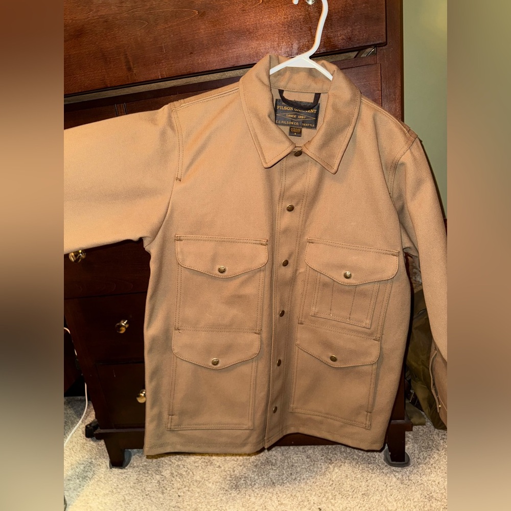 Filson Rugged Twill Cruiser in sepia, size S